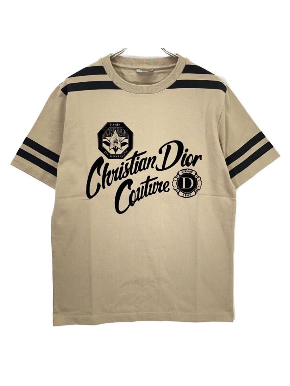 Dior Beige Cotton Print T-Shirt